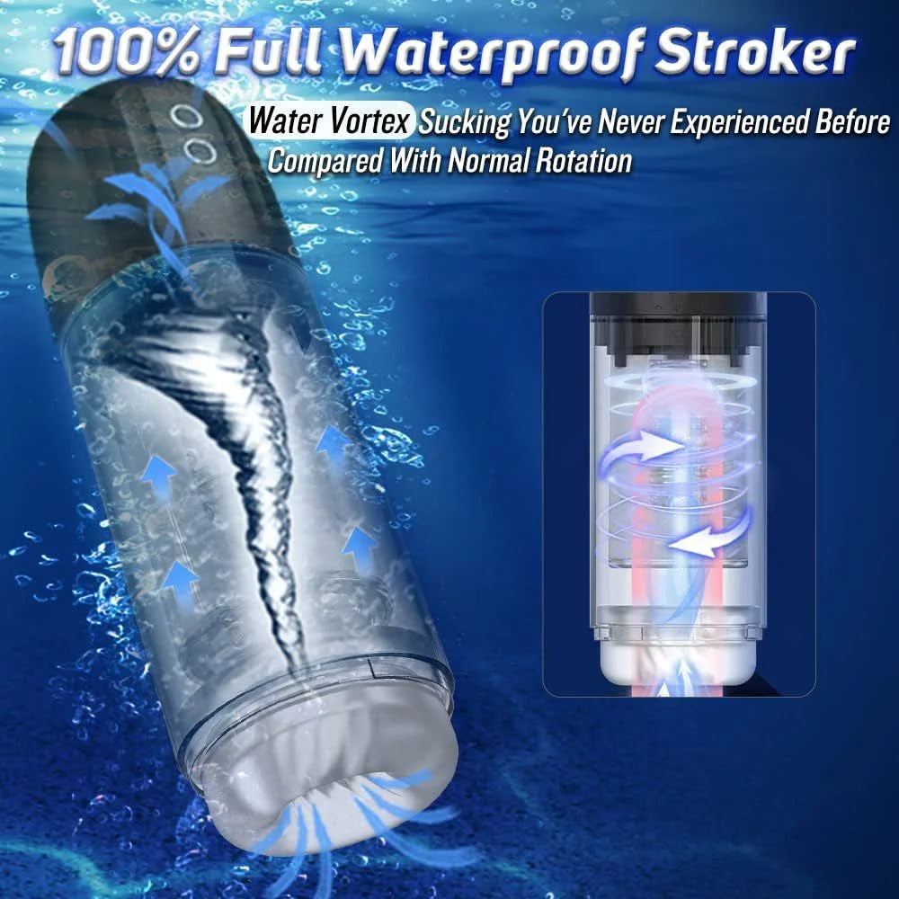 2 In 1 Automatic 7 Sucking Swivel Male Waterproof Male Stroker — product image 6