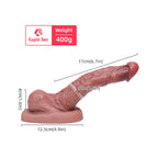 8.3 Inch Thickened Suction Silicone Dildo Free Bending Allovers Dildo