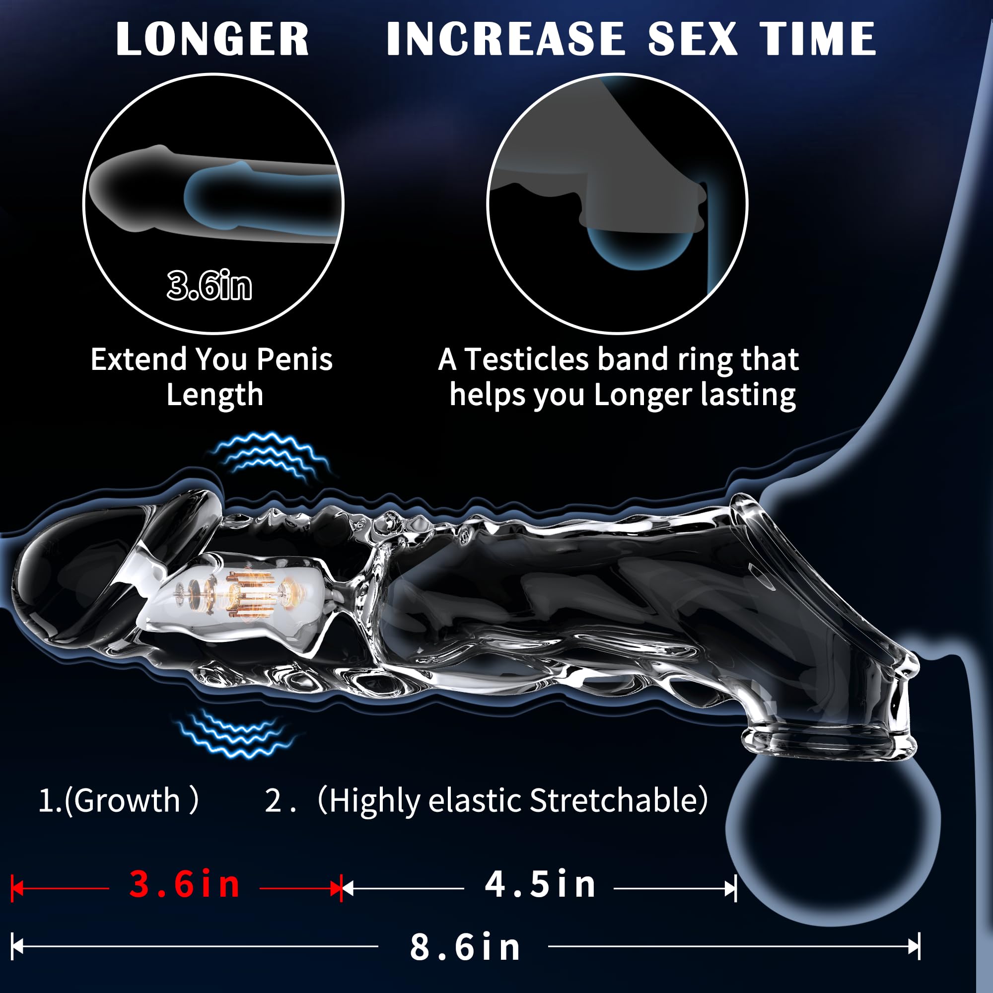 Latest Hot Style Low Price 💥💥Y-Reusable Extension Vibrator – product view 2