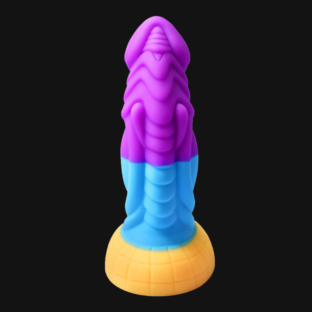 Thick Rainbow Dildo Heterosexual Fantasy Alien Dildo – product view 6