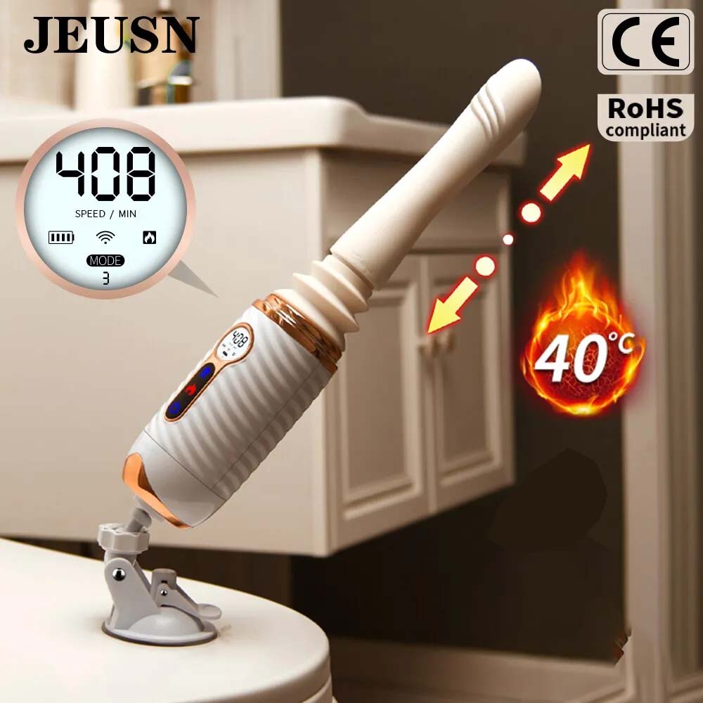 JEWSN R40 Fully Automatic Heated Retractable Insertion Dildo – product view 3