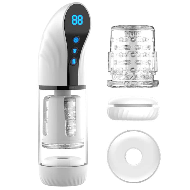 2 In 1 Fully Automatic LCD Telescopic Rotating Male Airplane Stroker — product image 10