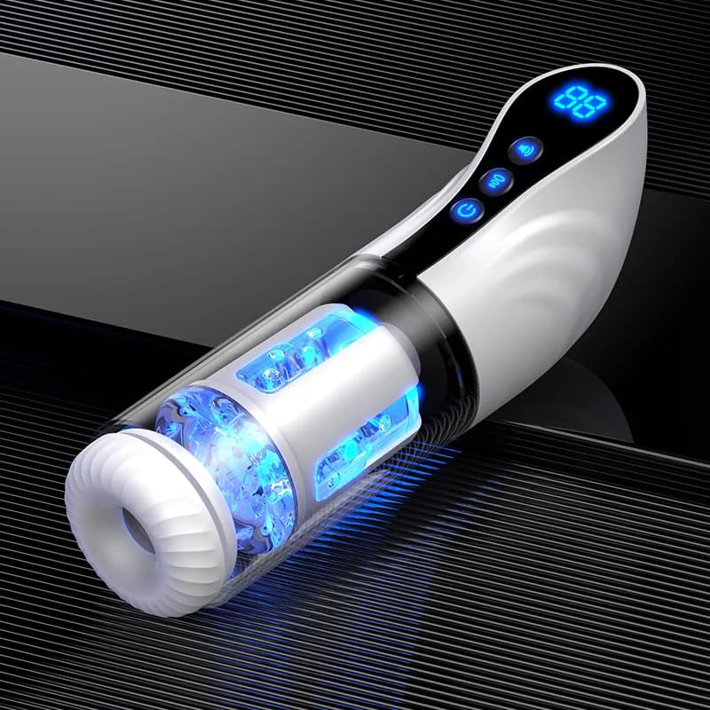 2 In 1 Fully Automatic LCD Telescopic Rotating Male Airplane Stroker — product image 7