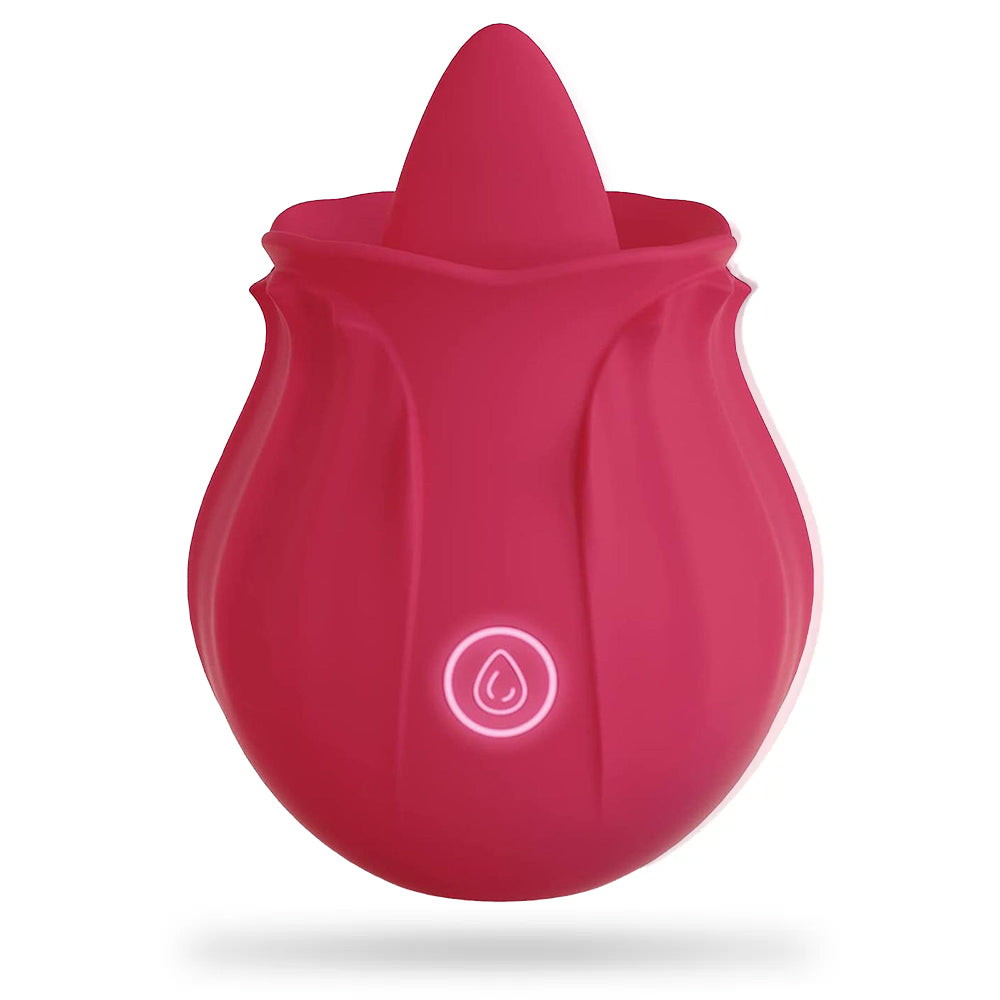 Rose Vibrator Series with Vibrating Tongue Vibrating Suction Sex Toys – product view 7