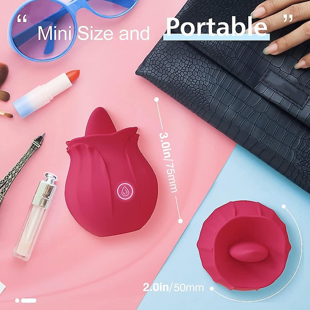 Rose Vibrator Series with Vibrating Tongue Vibrating Suction Sex Toys – product view 10