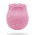 Pink Rose Suction Vibrator 7 Frequency Sucking Clit Massage Rose Toy