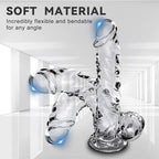 9 Inch Realistic Clear Crystal Dildo With Suction Cup – product view 2