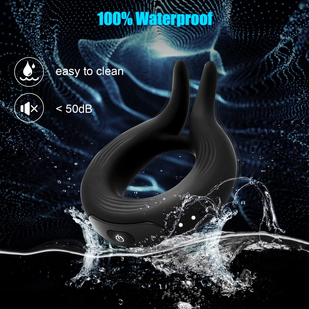 10 Vibration Modes Rabbit Design Penis Ring – product view 6