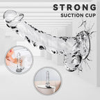 9 Inch Realistic Clear Crystal Dildo With Suction Cup – product view 4