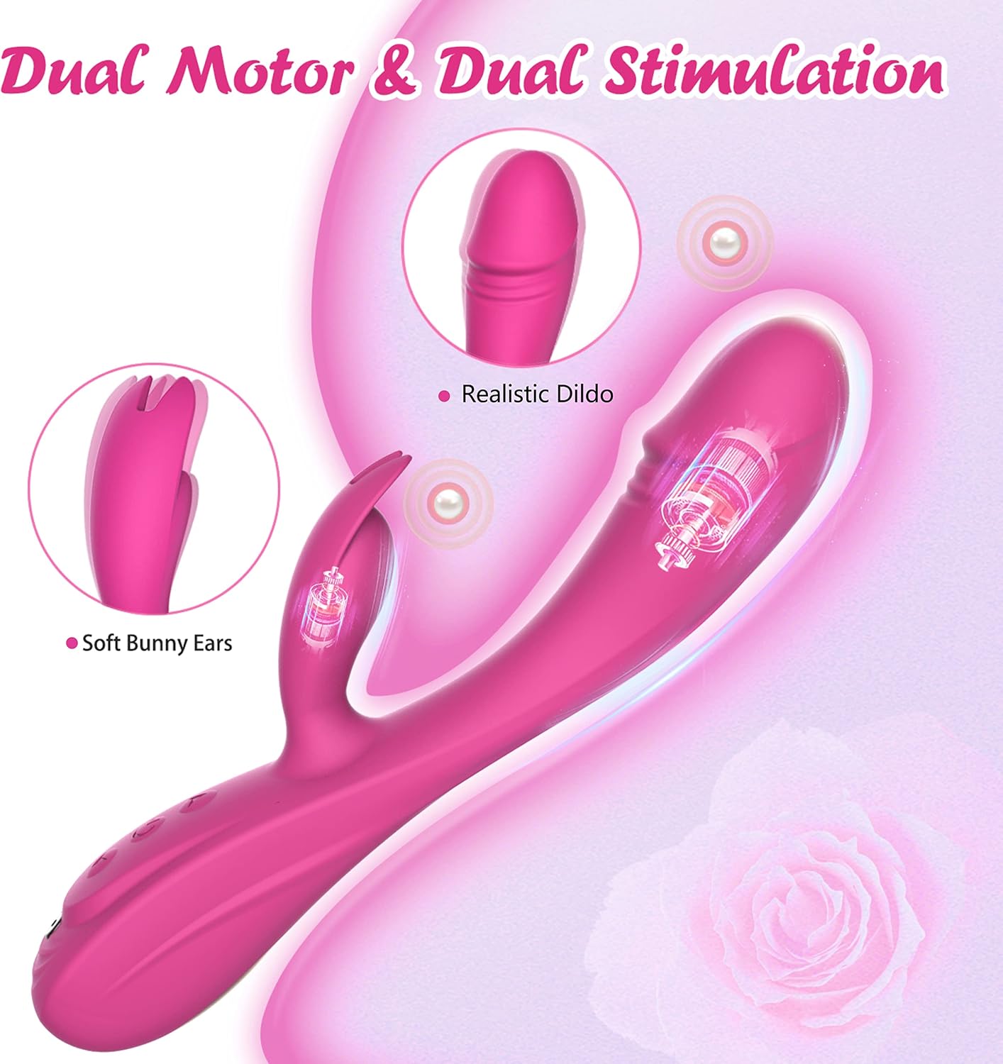 CKSolloT Rabbit G Spot Vibrator 3 in 1