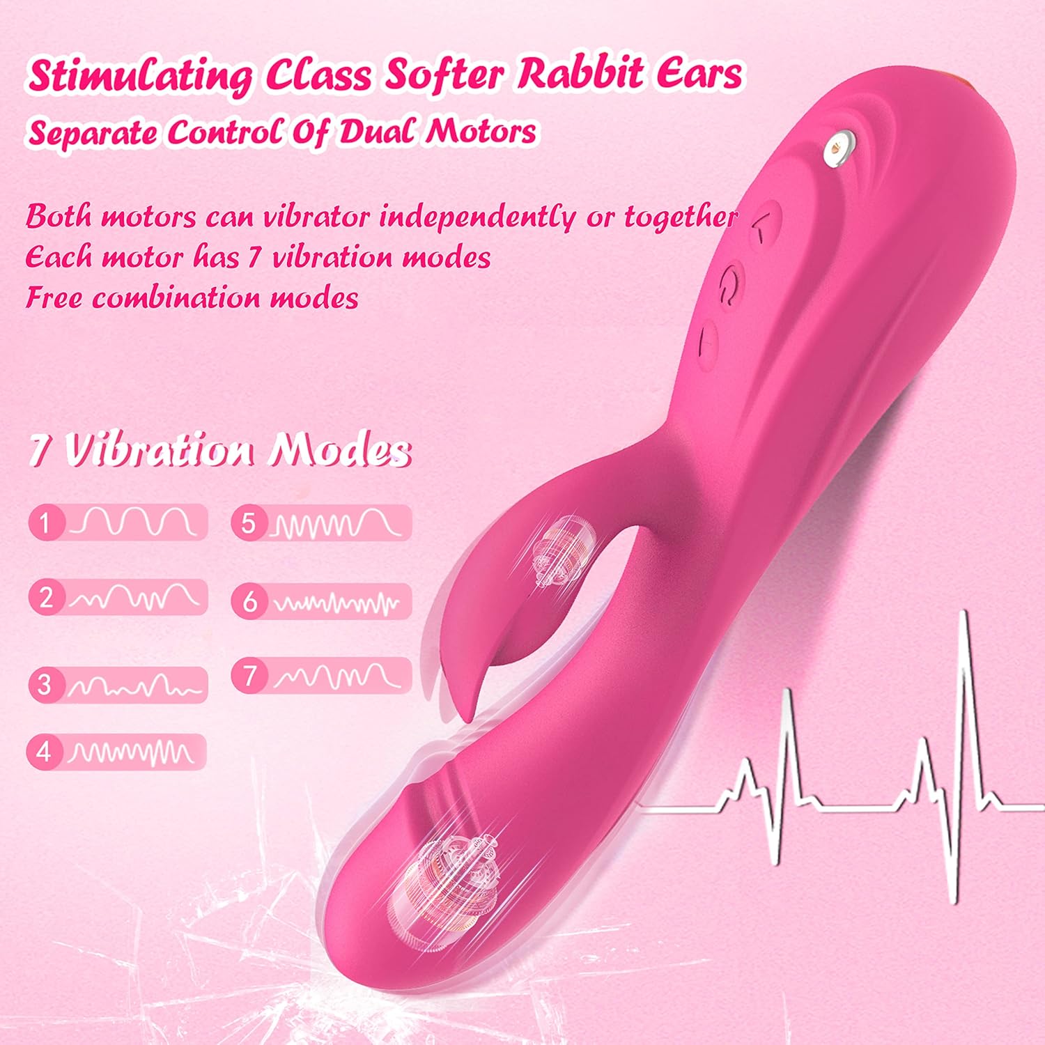 CKSolloT Rabbit G Spot Vibrator 3 in 1
