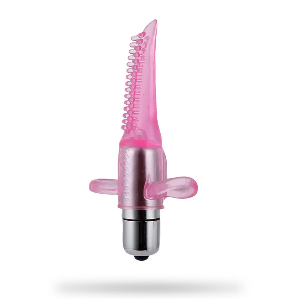 Vibrating Finger Cot Tongue Masturbator
