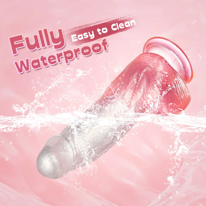 Crystal Jelly Dildo With Strong Suction Cup Huge Dildo 8 Inch – product view 2