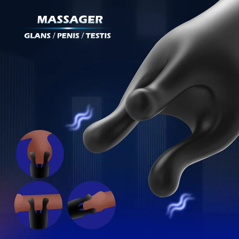 Male electric massage masturbation testicle stimulator – product view 4