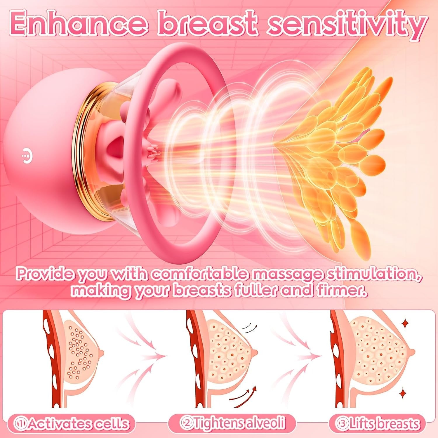 Nipbloom - 1 Piece Kneading & Suction Chest Toy