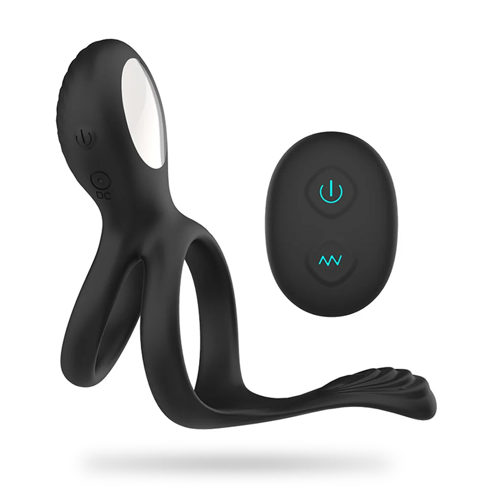 Wireless Remote Control Vibrating Cock Ring and Clitoral Stimulator — product image 1