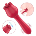 Tongue Rose & G-Spot Sex Toy Oral Licking Stimulate Masturbate Adult Toys Massager For Women