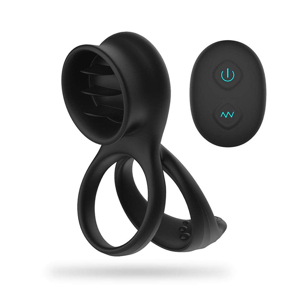 7-Mode Vibrating Clitoral Cock Ring — product image 1