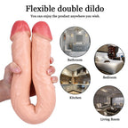 Double-Ended Soft Silicone Simulated Anus Masturbation Dildo – product view 2