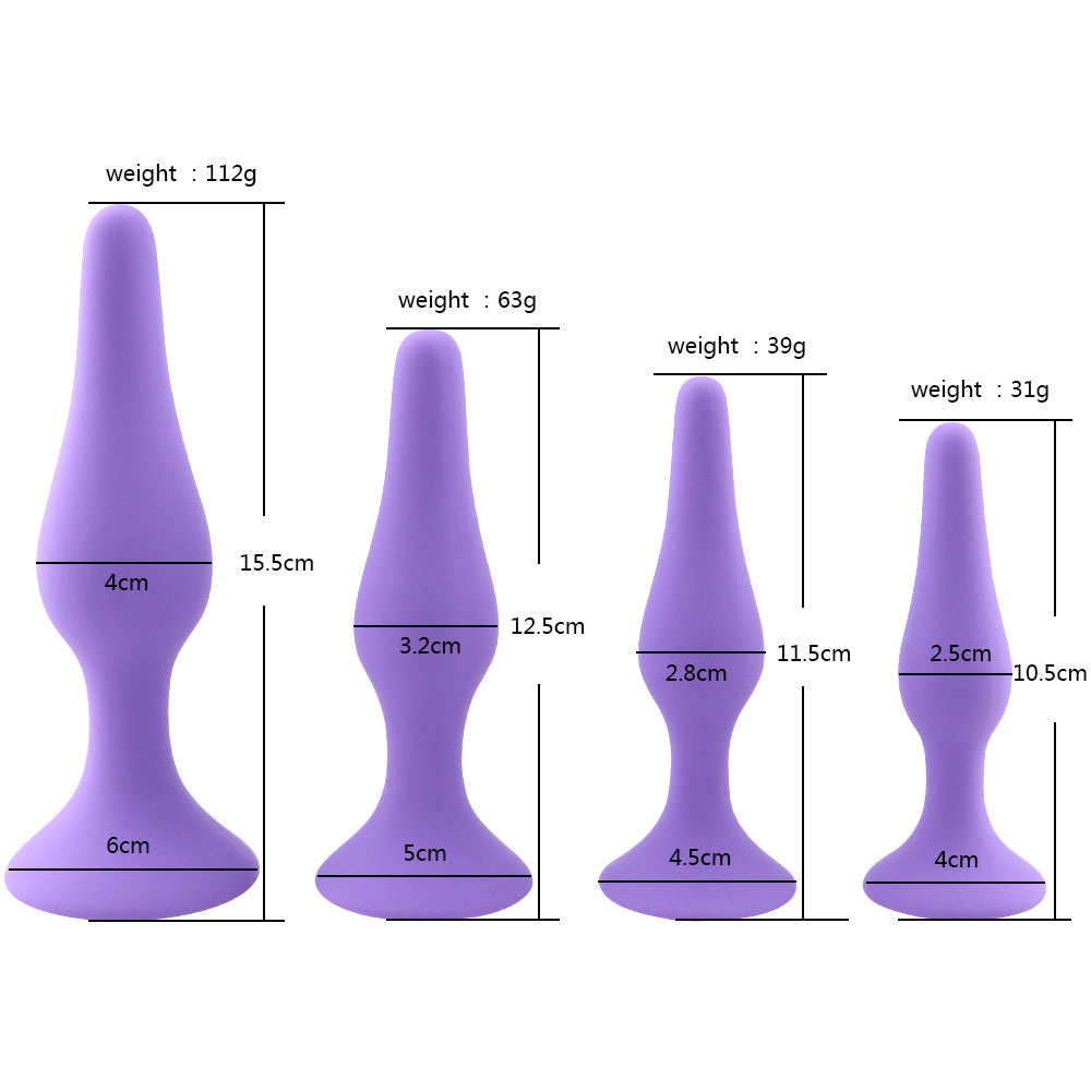 Silicone Anal Plug Anal Stimulation Pull Beads – product view 6