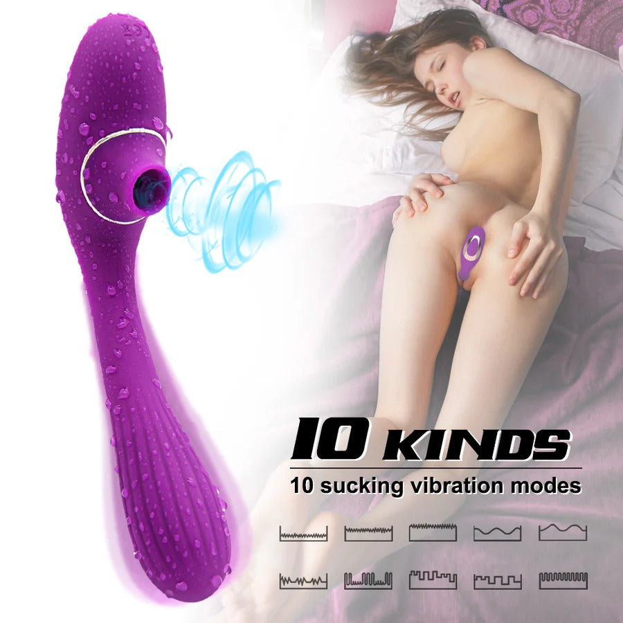 FlexPulse Bendable Wand Massager Air Pulse Suction Vibe