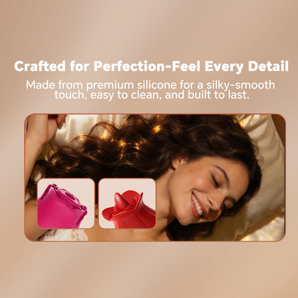 Rose Suction Massager Set with Extra Charging Cable