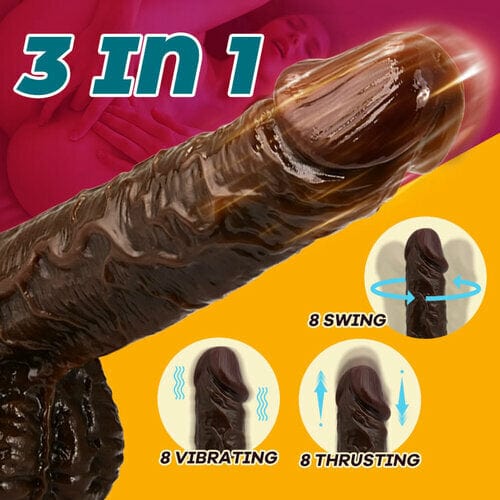 6.69 in 8 Thrusting Vibrating Simulation Penis Wireless Vibration Dildo