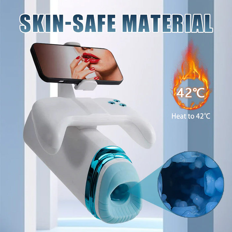 UXOL-7-Frequency Suction & 7-Frequency Vibration Heating Male Stroker – product view 3