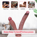 Double Penetration Silicone Allovers ThrustingDildo – product view 3