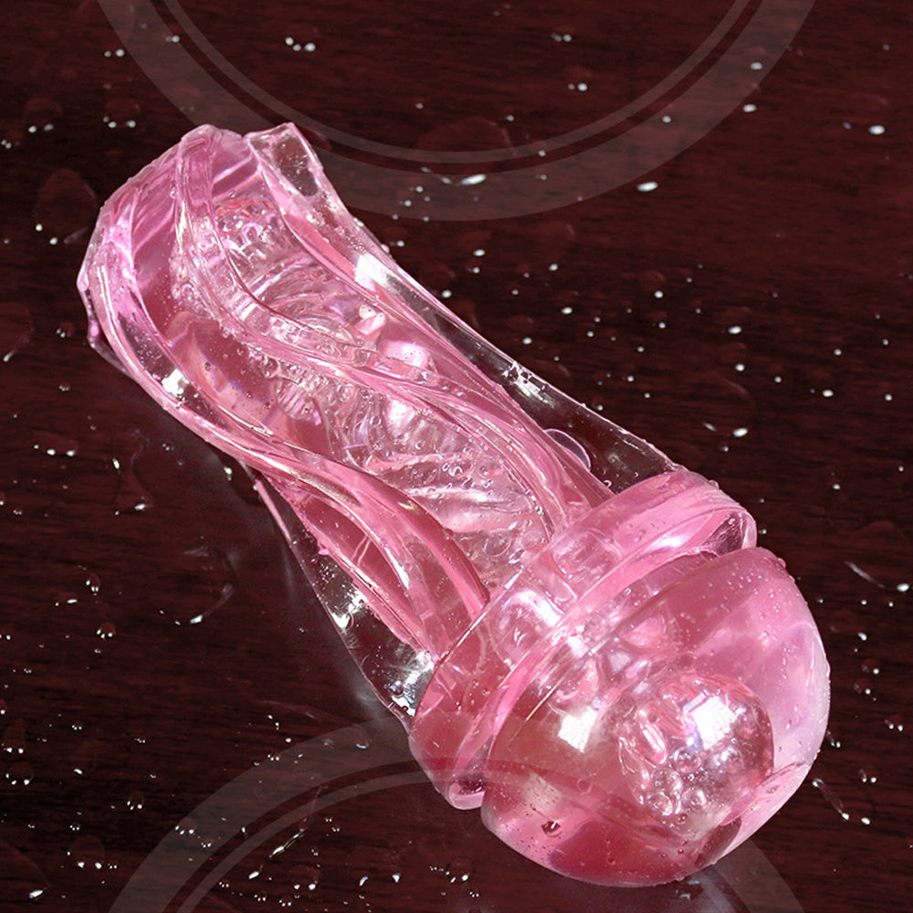 Jelly Inverted Model Transparent Masturbation Cup with Transparent See Through Vagina Handheld Pocket Vagina Pussy Toy — product image 6