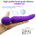 Magnetic Magic Wand Rechargeable Silicone Vibrating Dildos – product view 3