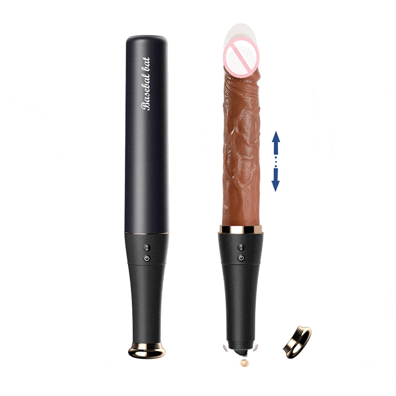 7.48 in Baseball - Automatic Telescopic Dildo With Tongue Licking And Heating Function