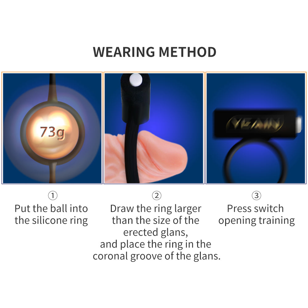 Penis Trainer Vibrating Semen Locking Ring – product view 8