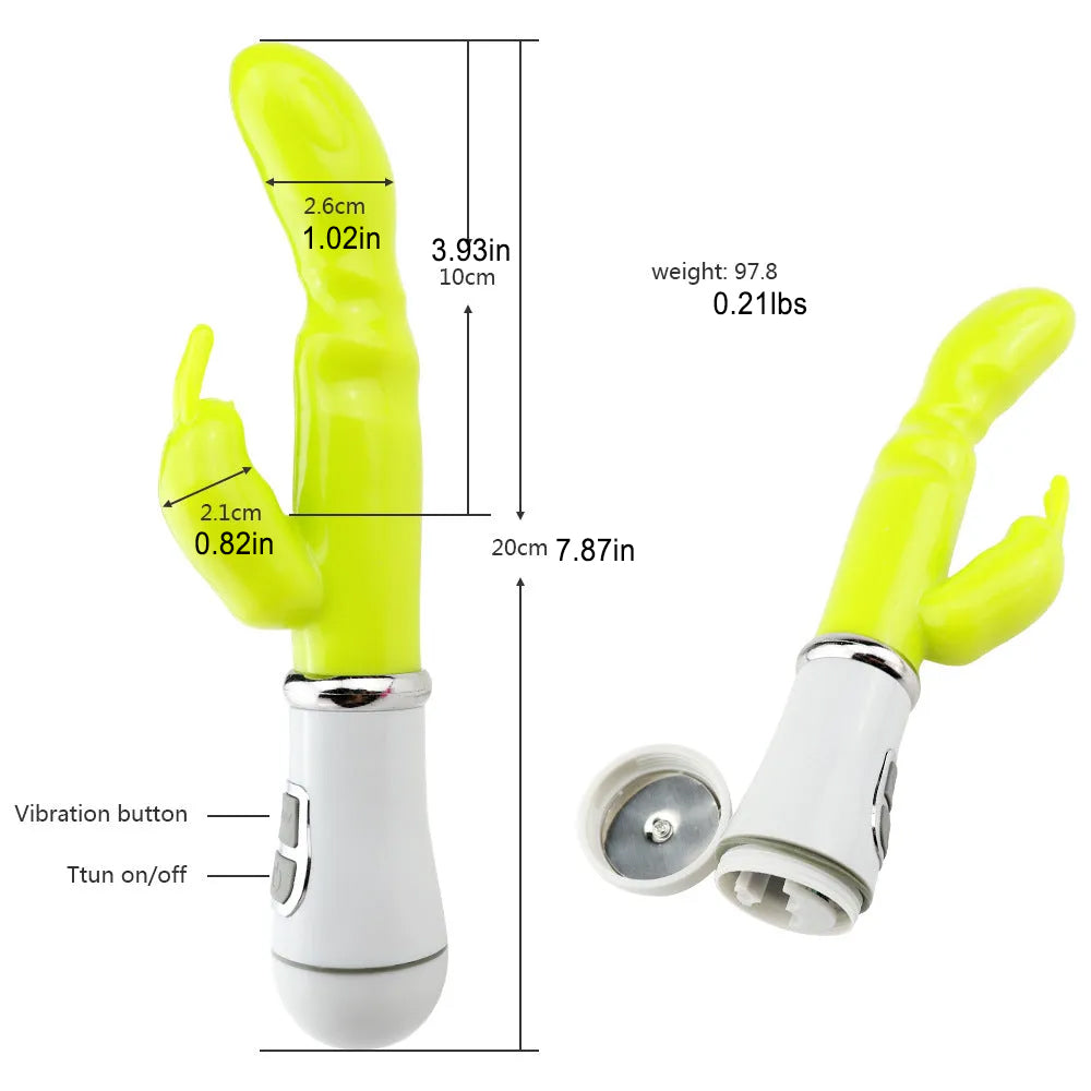 Double G-spot Vibrator Rabbit AV Vibration Massager – product view 2