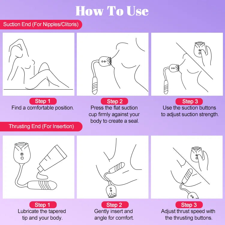 How to use the Rose Mary dual stimulation toy