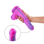 UXOL Silicone Simulation Suction Cup Dildo | Purple Dildo 8 Inch – product view 2