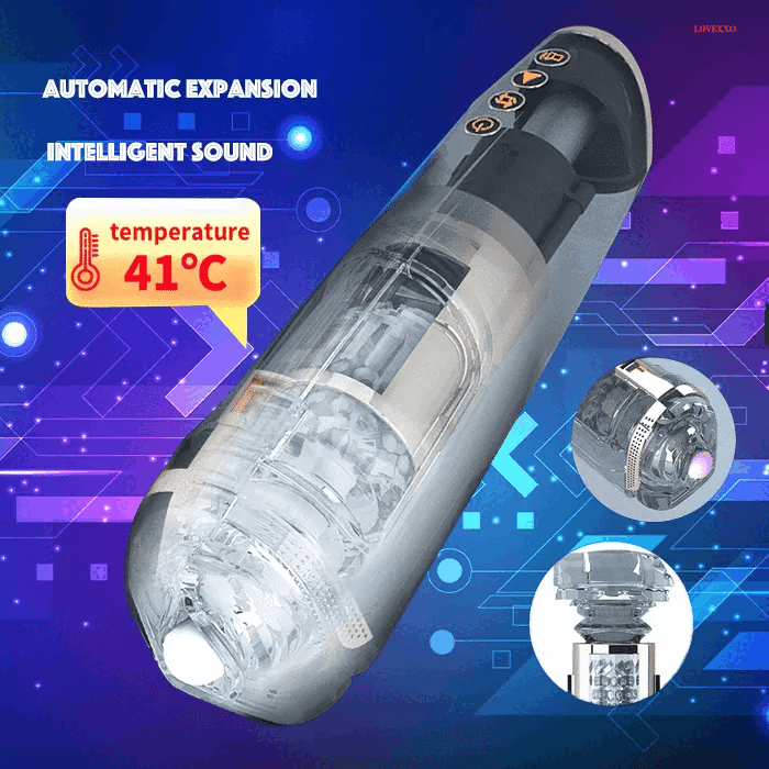 Hero 6 Thrusting Self-Heating Automatic Male Stroker with 3D Textured Sleeve Heating Mens Sex Toy Male Stroker – product view 5