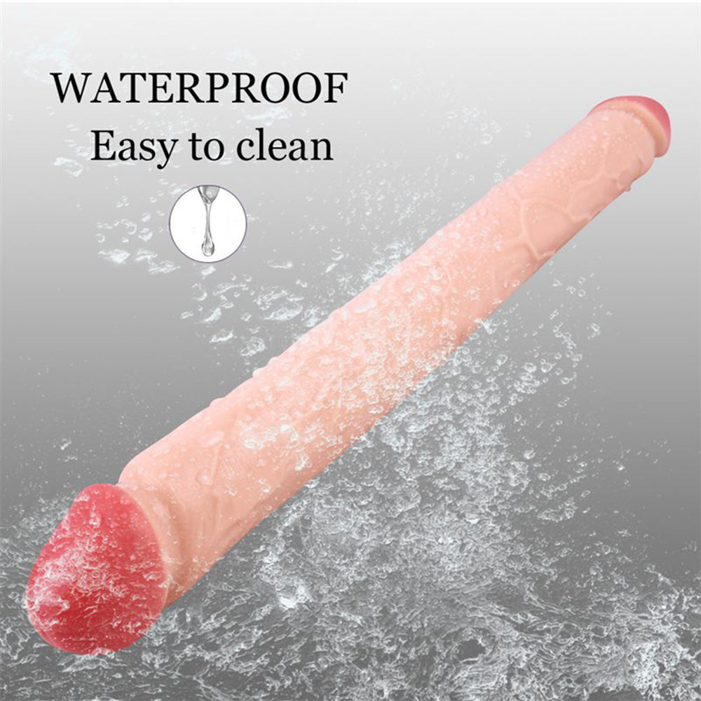 Double-Ended Soft Silicone Simulated Anus Masturbation Dildo – product view 7