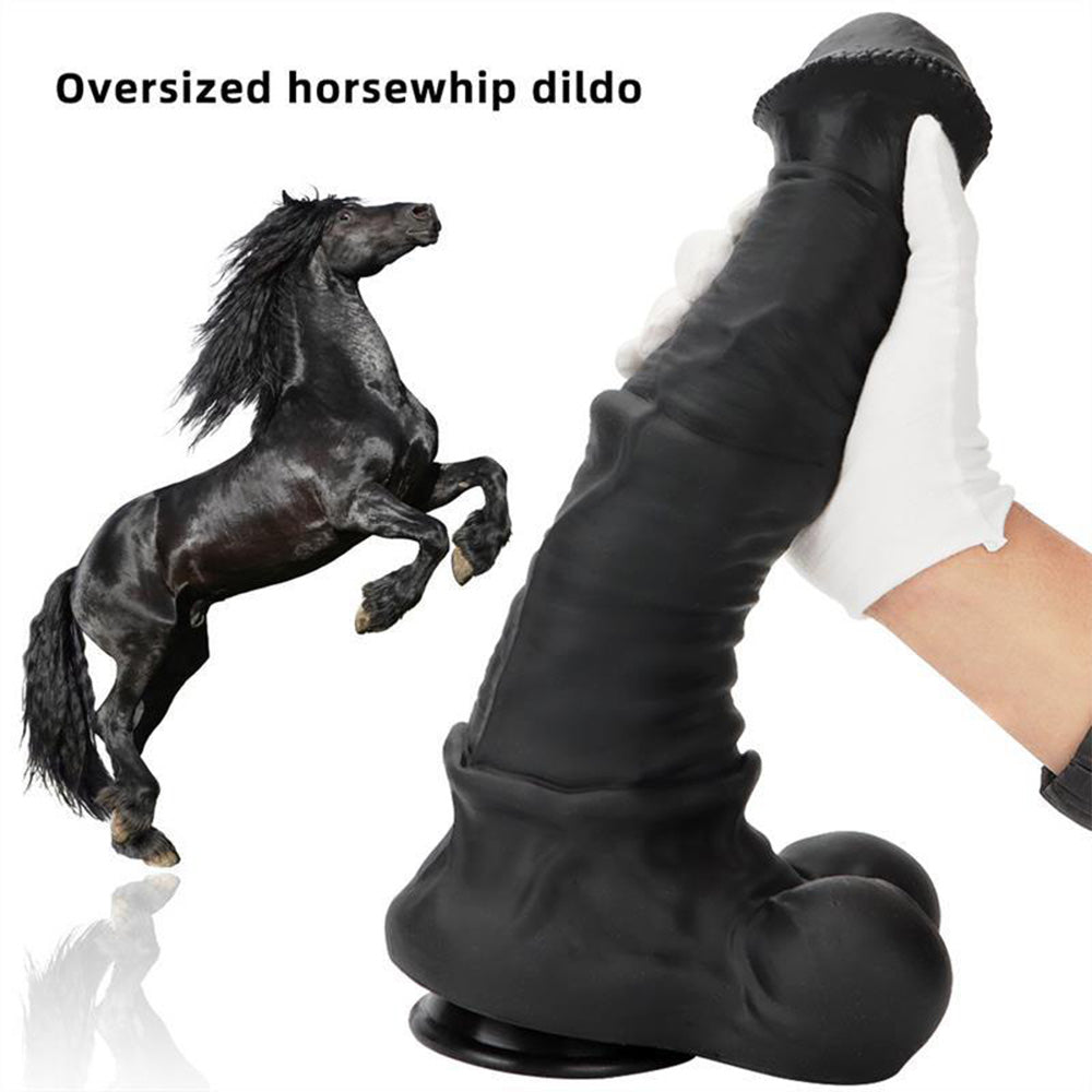 Oversized Liquid Silicone Simulation Giant Horse Dildo With Strong Suction Cup Base – product view 3