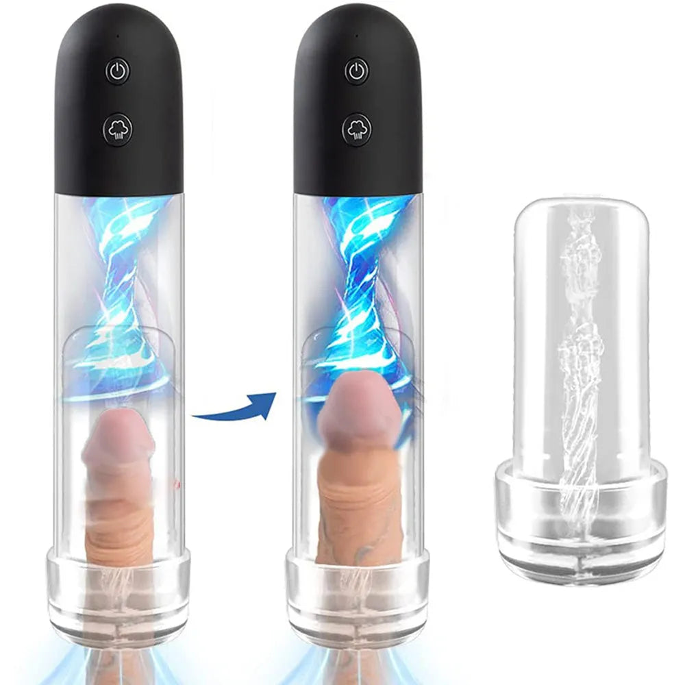StormThrust Electric Penis Vacuum Pump Men's Booster Vacuum Pump 3D Textured Penis Enlarge Air Pressure Device Enlargement Extend Pump – product view 6