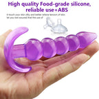 Crystal Transparent Five-Bead Anal Plug G-Spot Orgasm – product view 2
