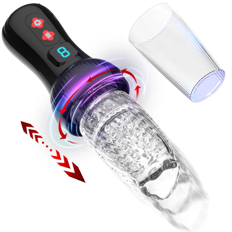 Upgraded 2 in 1 Powerful Automatic Thrusting and Rotating Male Stroker — product image 11
