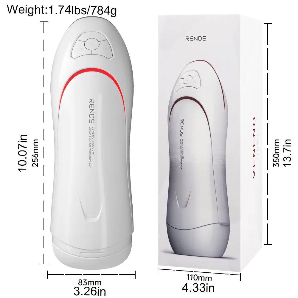 Rends Poison II Dual Motor Vibration Sucking Masturbation Cup Pleasure Realistic for Penis Stimulation — product image 3