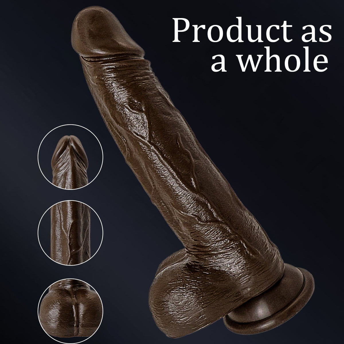 6.6 in Vibrating Thrusting Swing Thick Long Lifelike Dildo With Remote Control