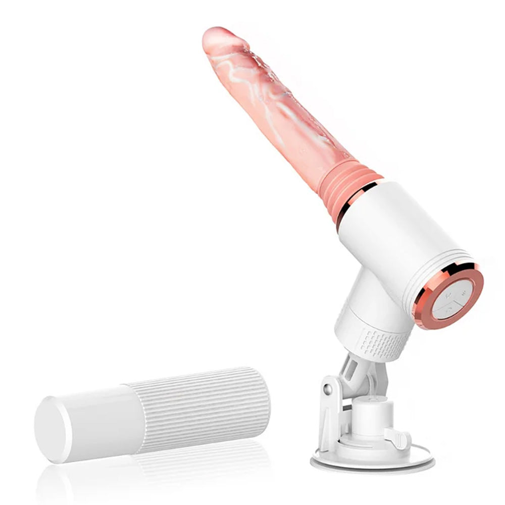 7-Frequency Telescopic Vibration Heated Female Masturbation Pistol Dildo – product view 10