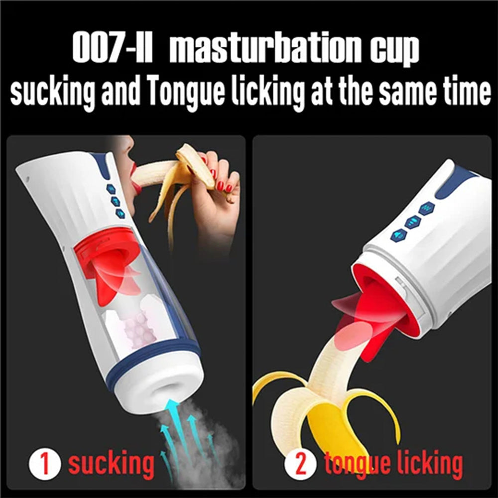 Tongue Licking Pronunciation Masturbation Cup Male Stroker — product image 2