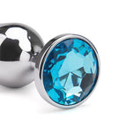 4-Pack Metallic Silver Butt Plug Set with Jewelry Base Smooth Metal Butt Plug – product view 6