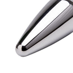 4-Pack Metallic Silver Butt Plug Set with Jewelry Base Smooth Metal Butt Plug – product view 5