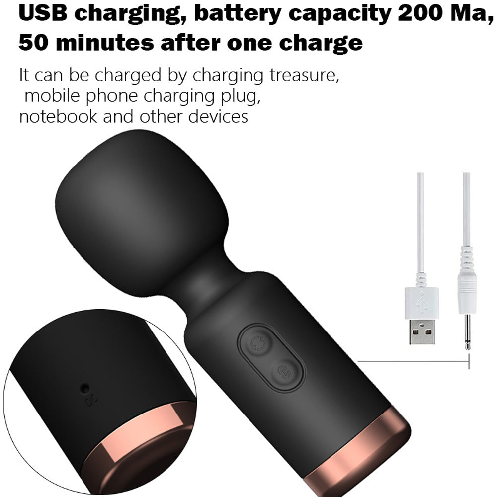 Rechargeable Mini Stick Waterproof Silicone New Magic Wand – product view 6