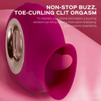 9 Vibrating & Sucking Tongue Vibrator Waterproof Rose Toy – product view 3